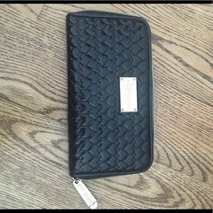 Betsey Johnson black patent wallet